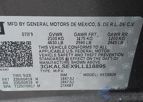 2020 GMC Terrain Fwd Denali из США, поврежденный, VIN 3GKALSEX9LL118895